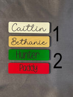Font choices for beanie ornaments
