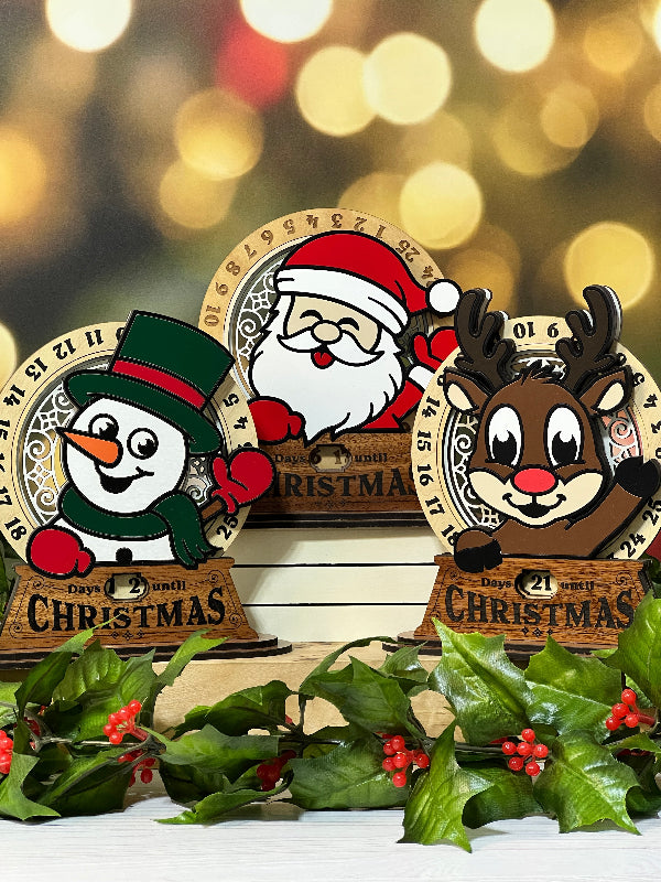 Christmas advent countdown stand From She Shed Designs